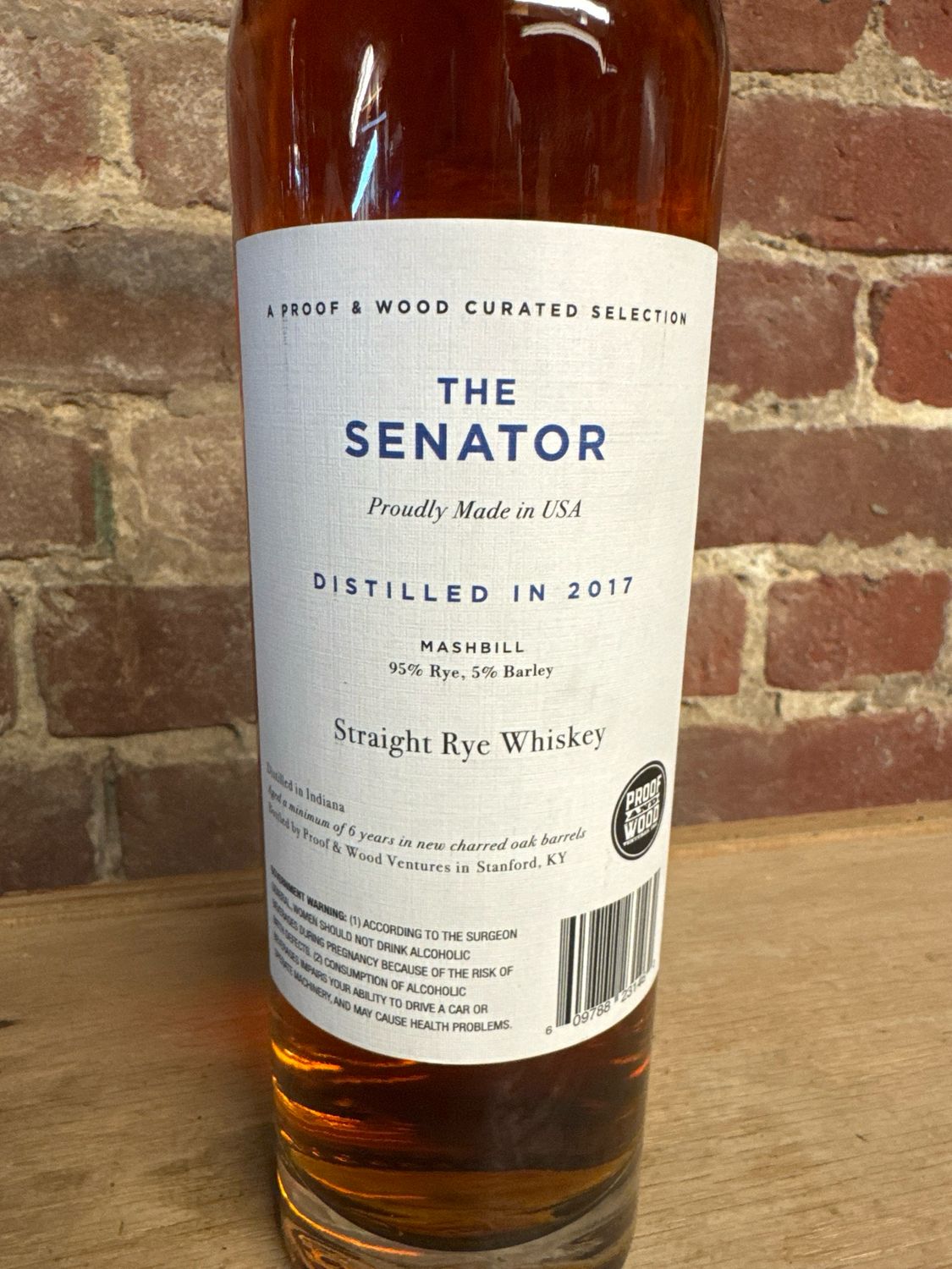 The Senator Barrel Proof Rye 116.10 750ml