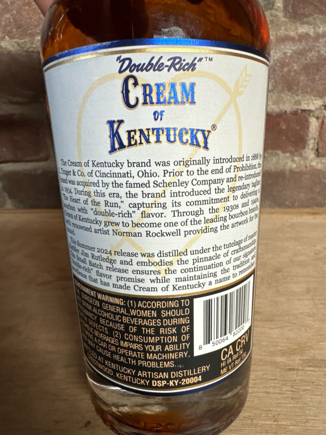 Cream Of Kentucky Small Batch 750ml