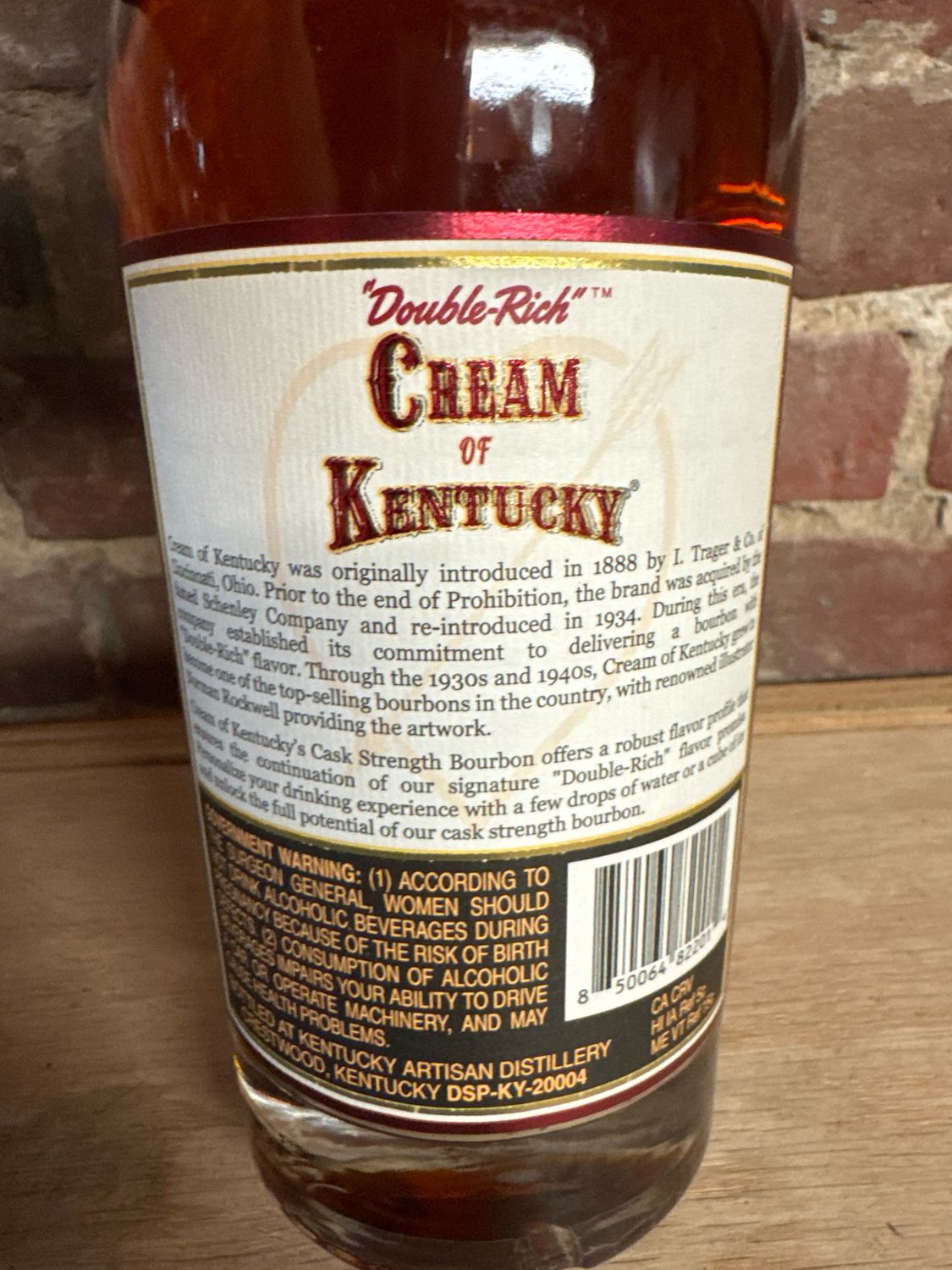 Cream Of Kentucky Cask Strength 750ml