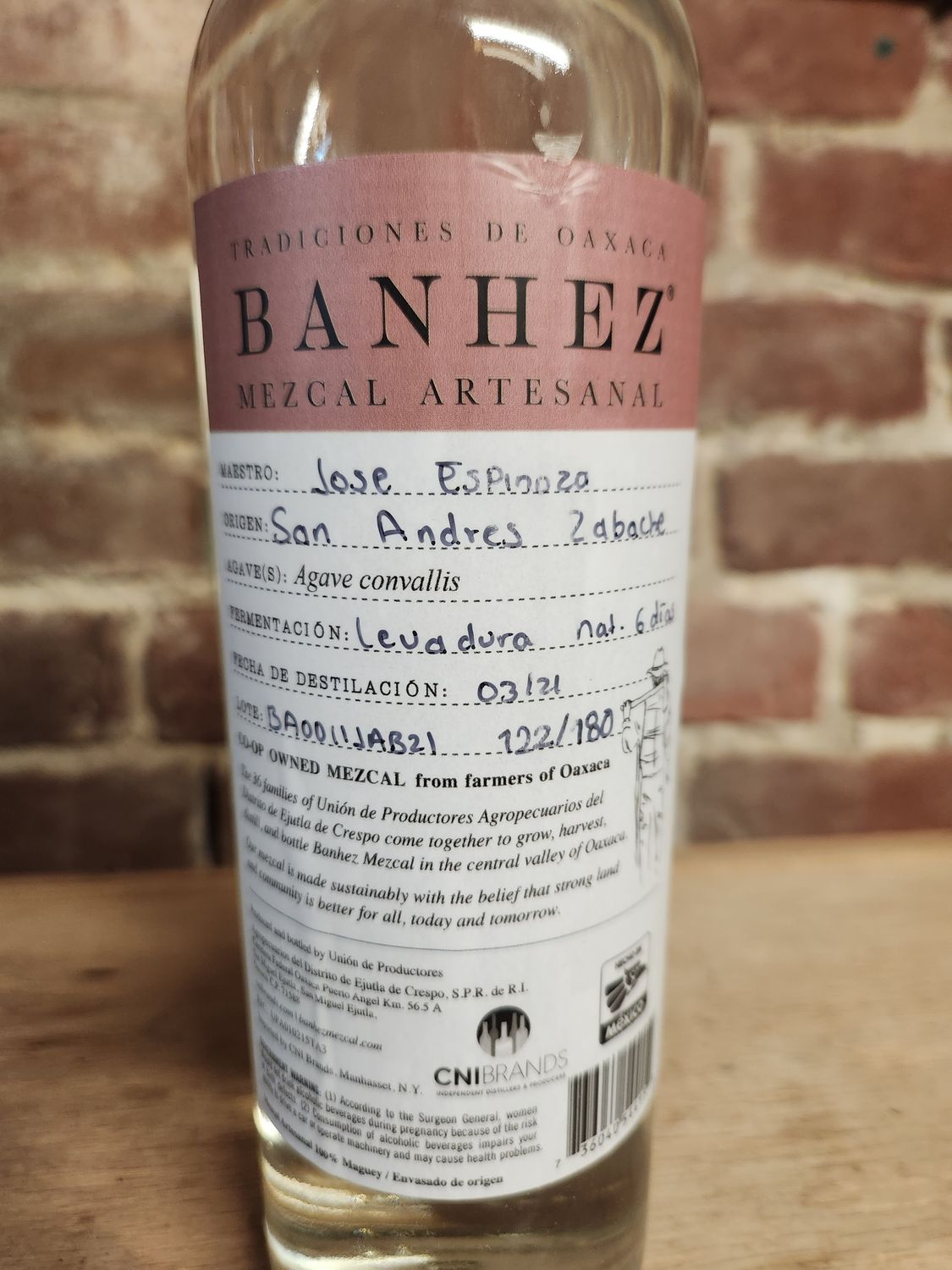 Banhez Jabali Mezcal 750ml