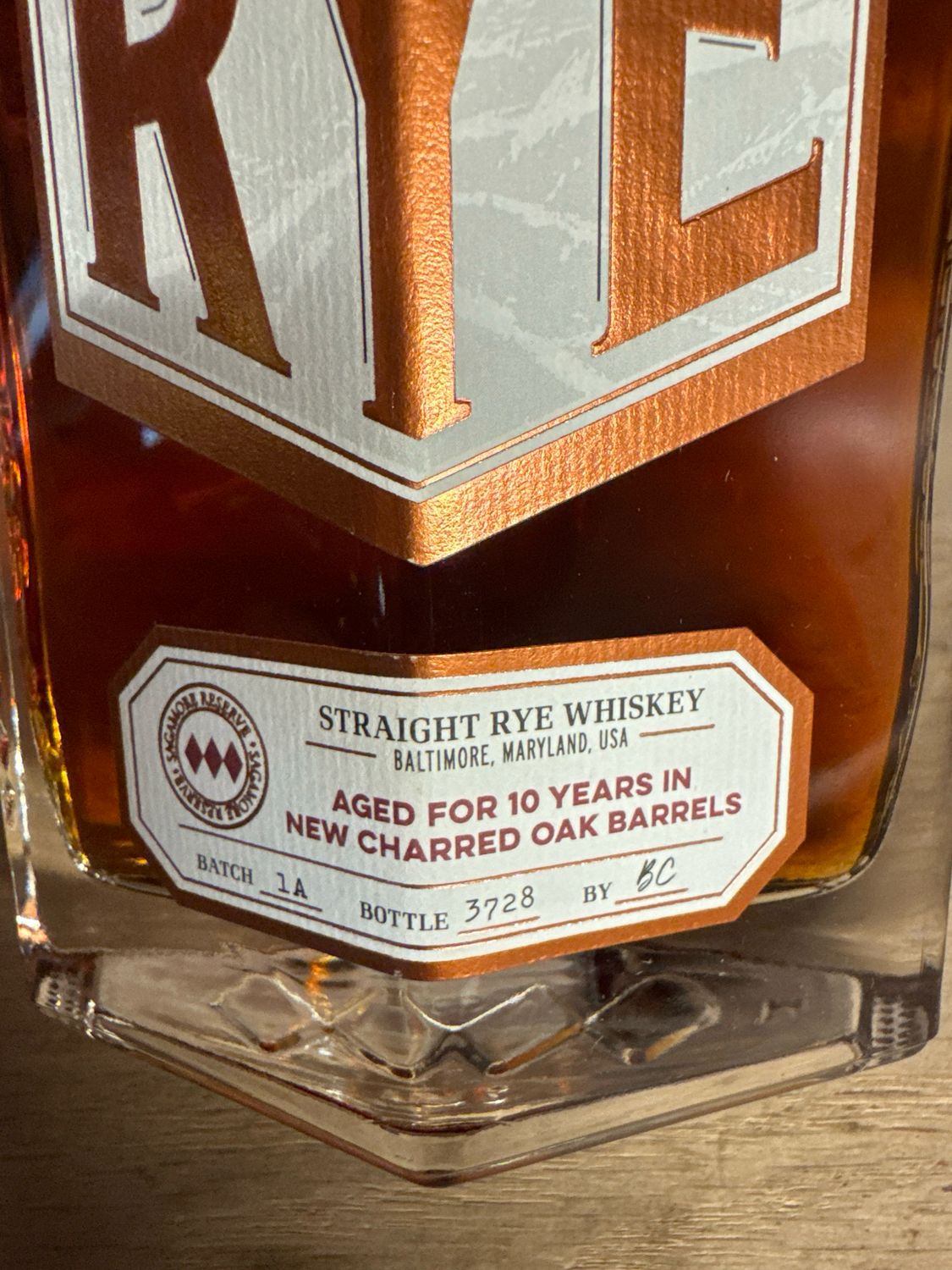 Sagamore 10year Rye 750ml