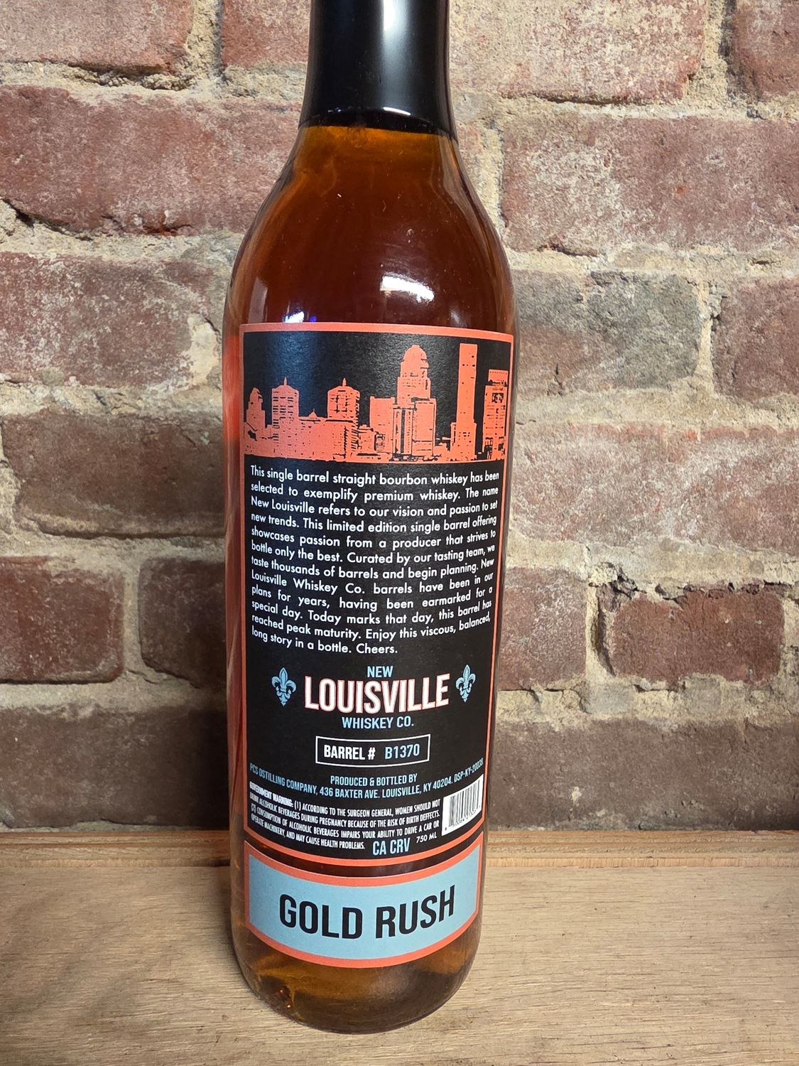 New Louisville Whiskey Co. 9year 131proof Bourbon 750ml