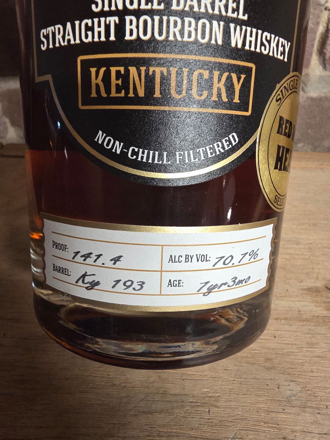 Nulu 7year Hazmat 141.4 proof Bourbon 750ml