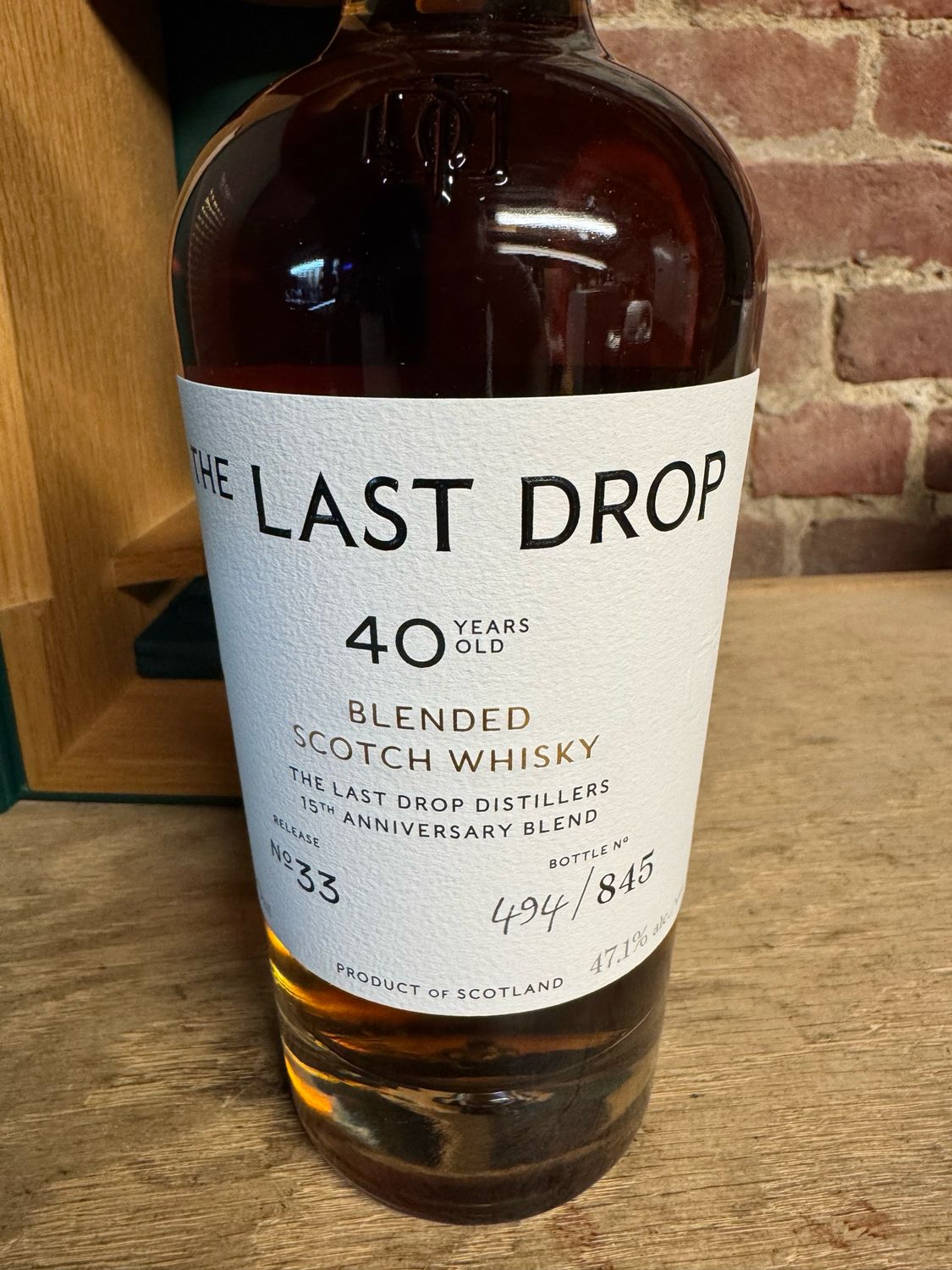 Last Drop 40years 15th Anniversary Blend Signed By Colin Scot &amp;Rebecca Jago
