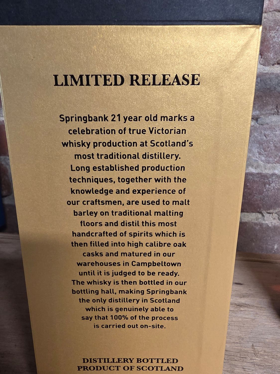 Springbank 21year 700ml