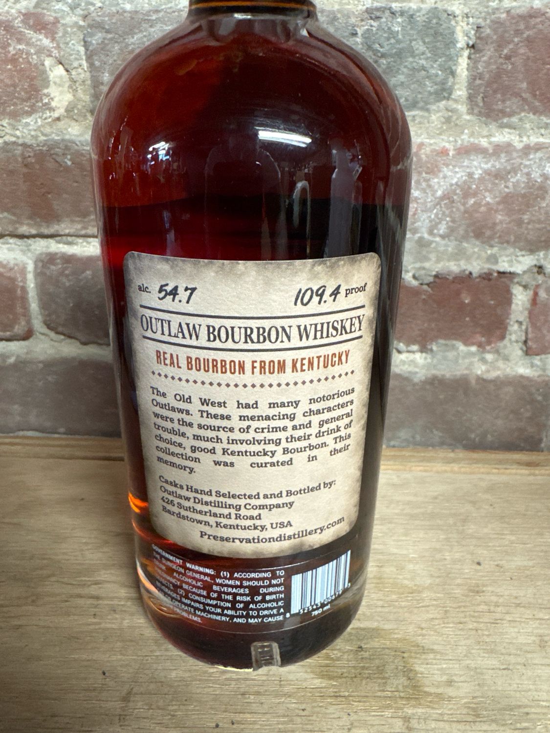 Outlaw Jessie James 7year Bourbon 750ml