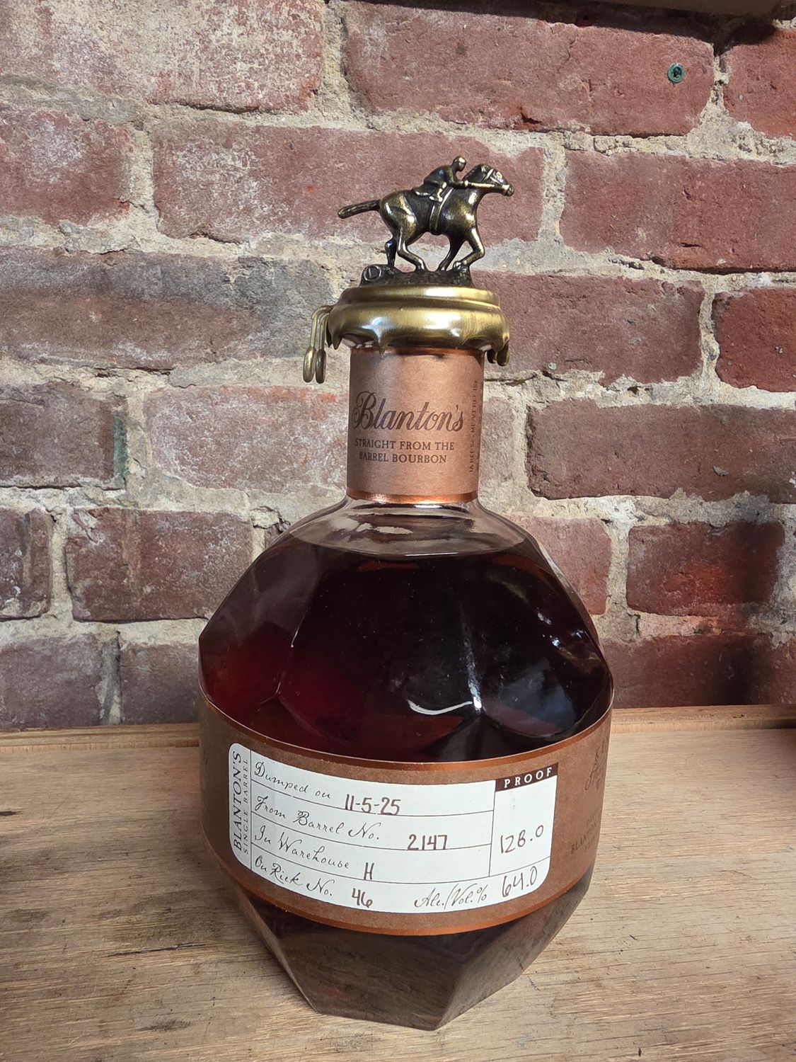 Blanton’s Straight From The Barrel 128proof 750ml