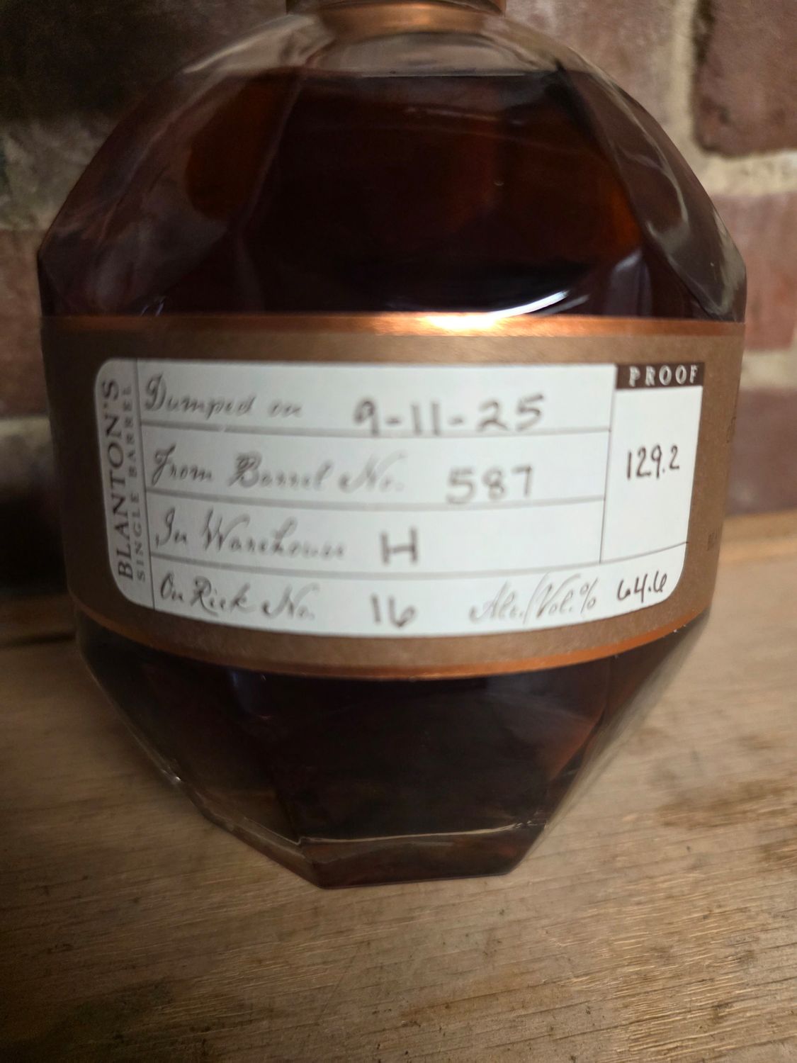 Blanton’s Straight From The Barrel 129.2proof 750ml