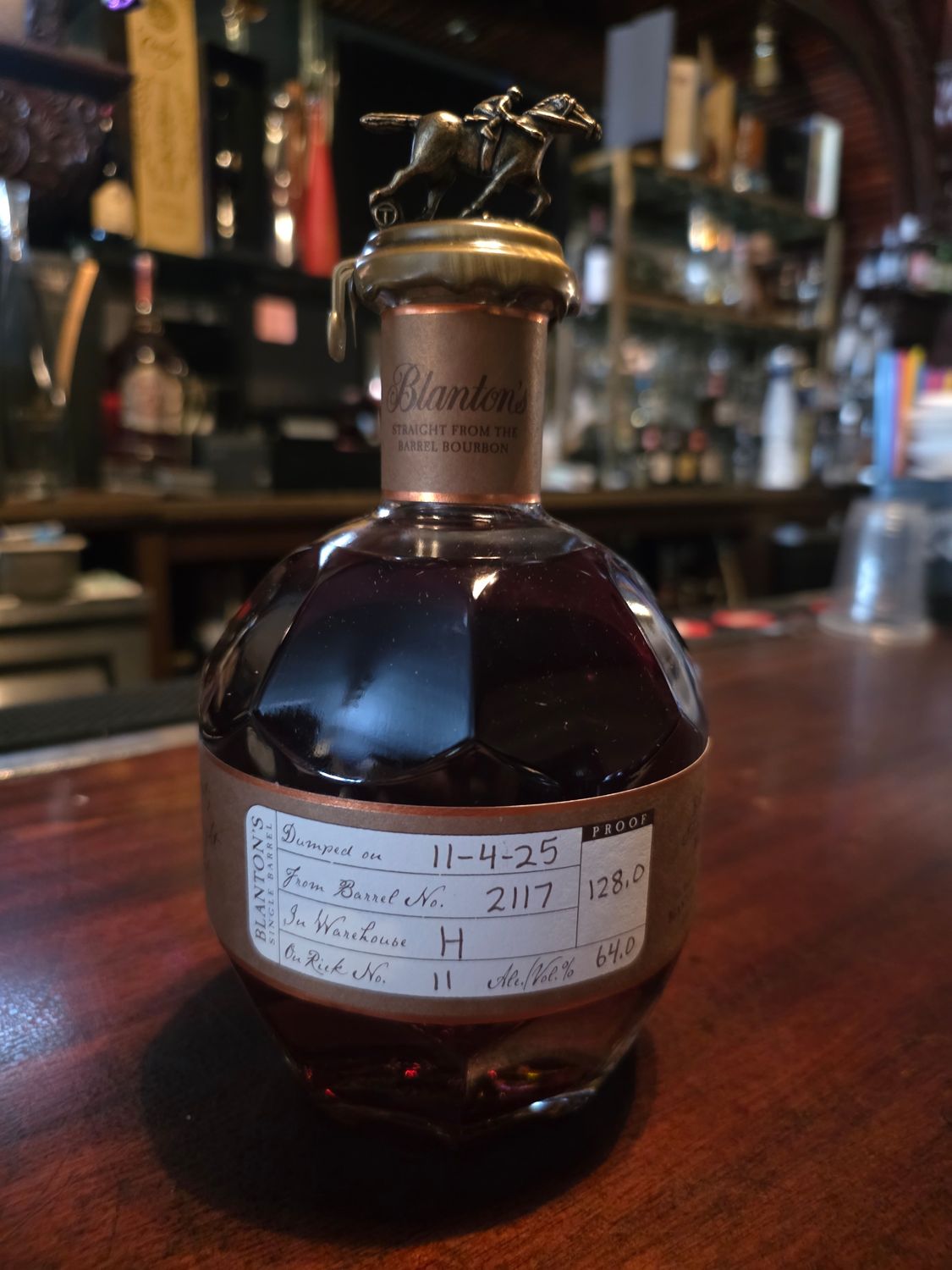 Blanton’s Straight From The Barrel 128 proof 750ml