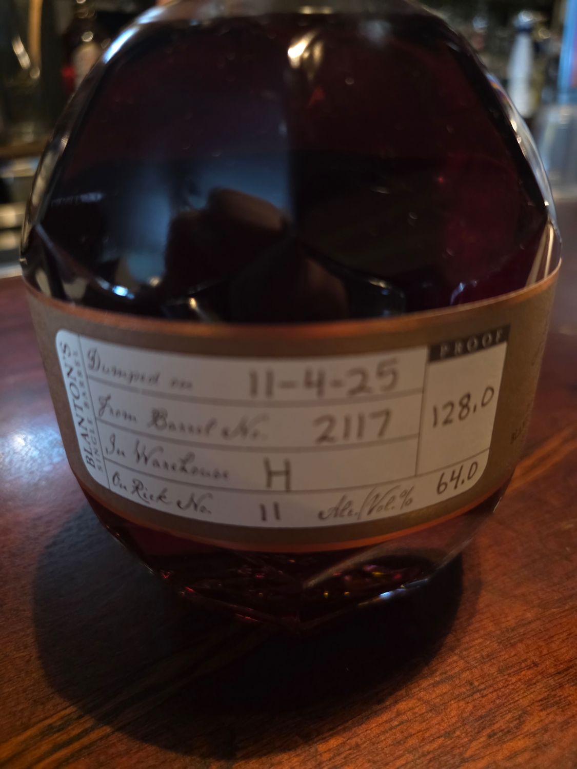 Blanton’s Straight From The Barrel 128 proof 750ml