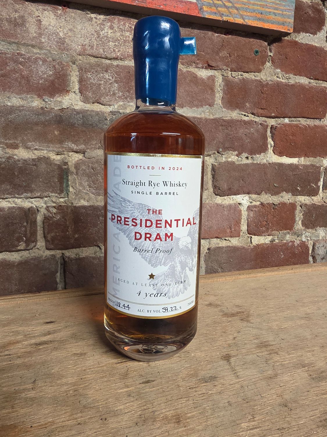 The Presidential Dram Barrel Proof Rye 118.44 700ml