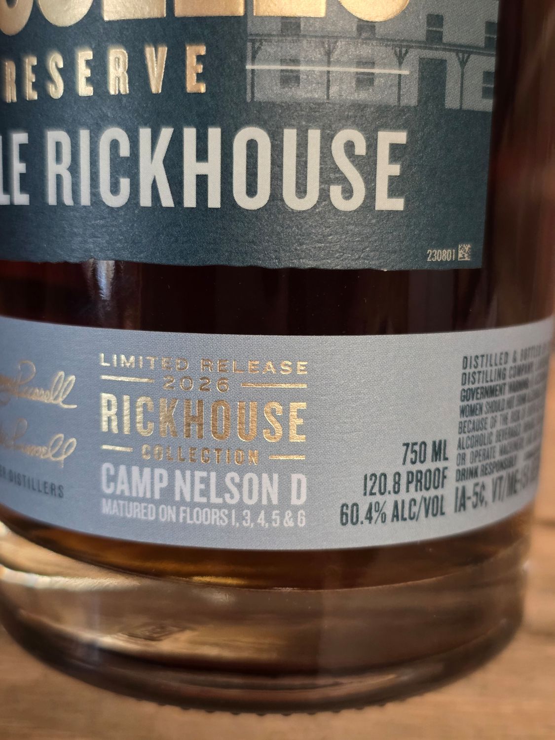 Russell's Reserve Single Rickhouse 2026 Barrel Proof 750ml