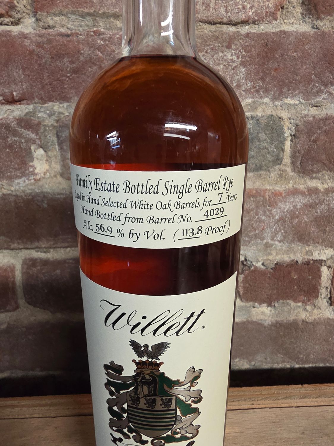 Willett 7year Rye "Freaks of the Industry" 750ml