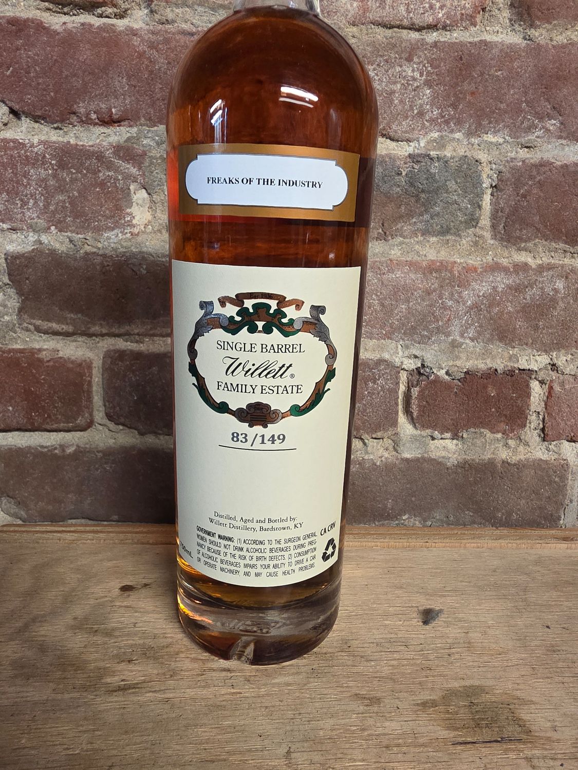 Willett 7year Rye "Freaks of the Industry" 750ml