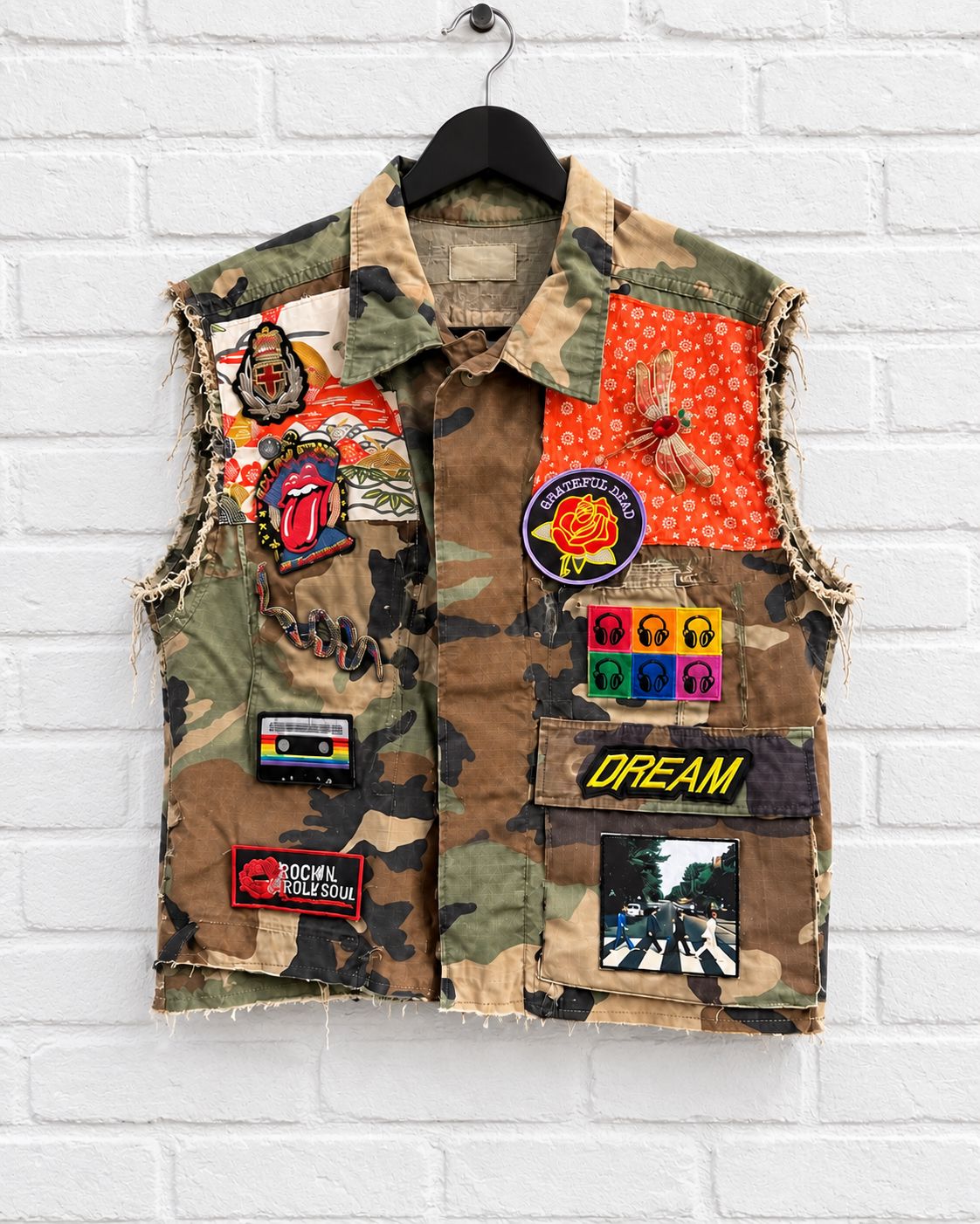 Texas Vintage Custom Camo Vest - Size Small