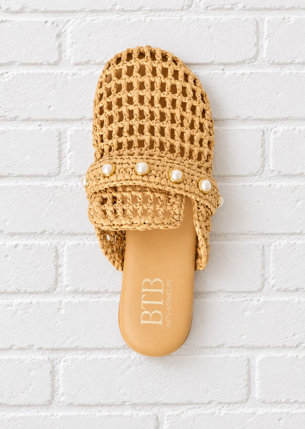 BTB Woven Pearl Mule