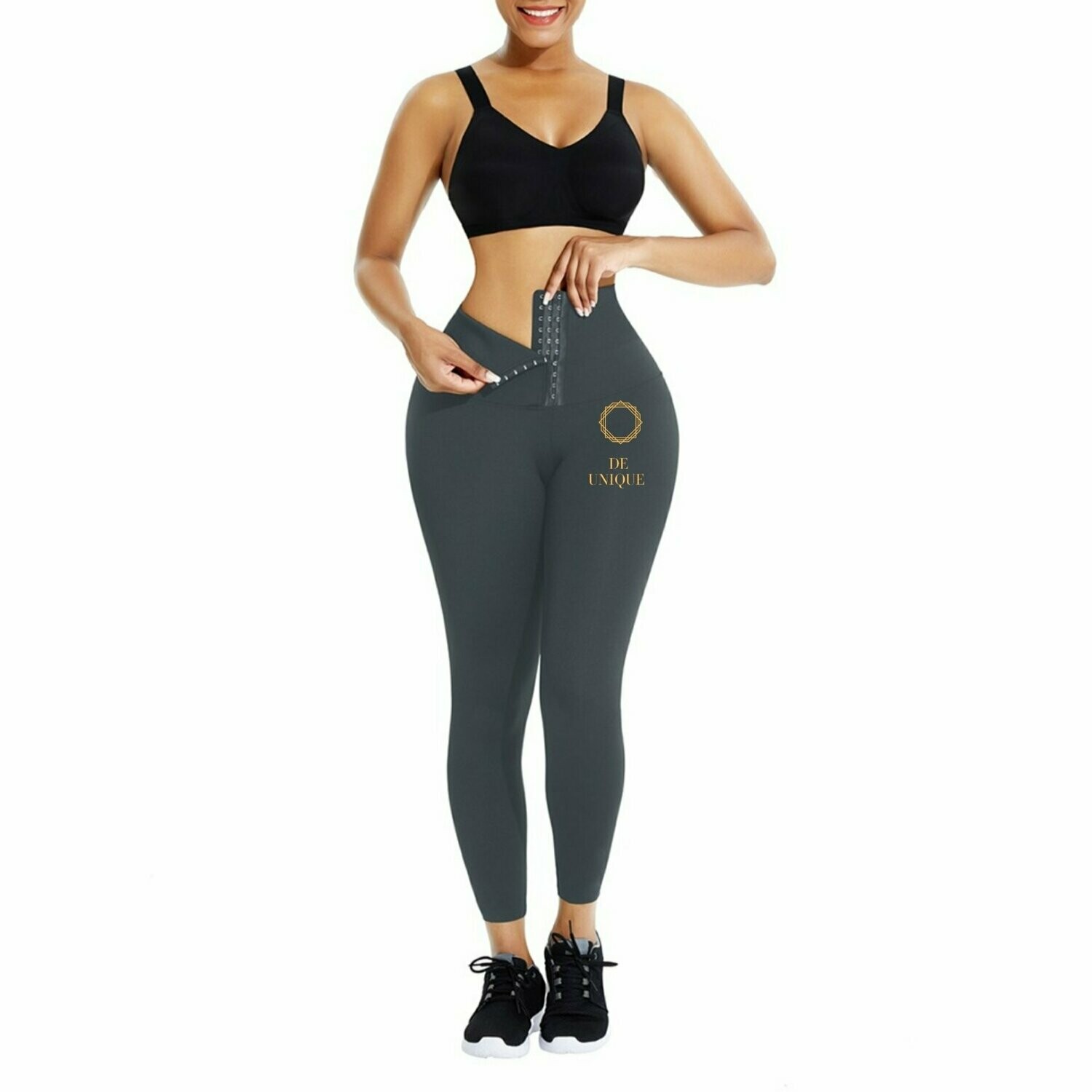 Gray Large High waist trainer leggings