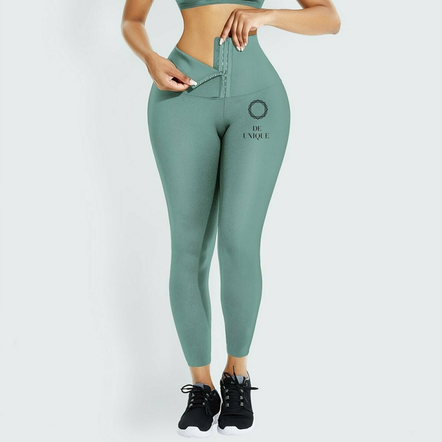 Green Medium High waist trainer leggings