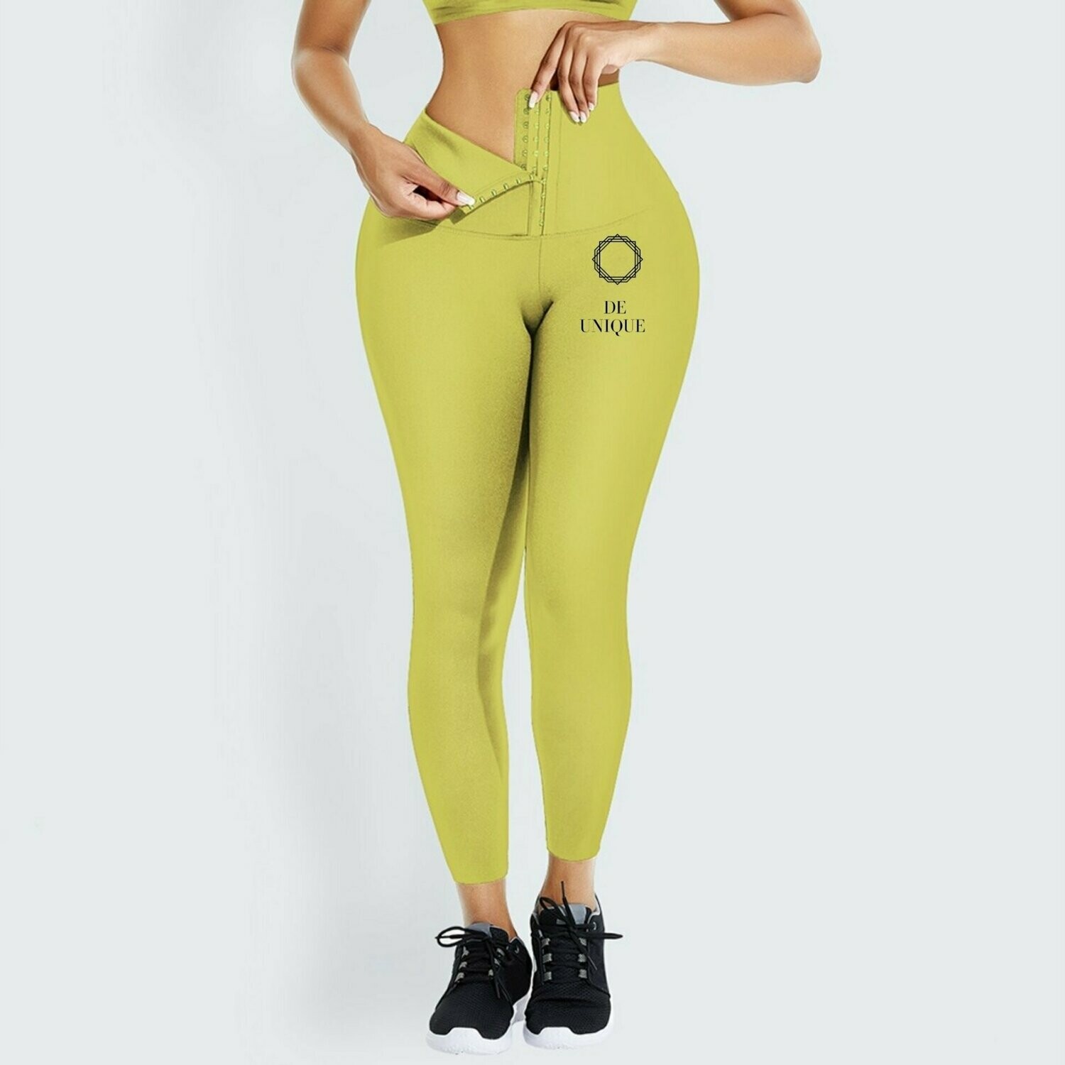 Yellow XXXLarge High waist trainer leggings
