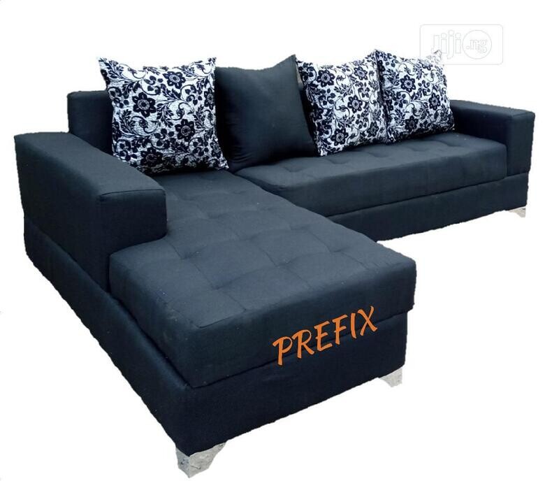 L-shaped sofa chair - fabric couch