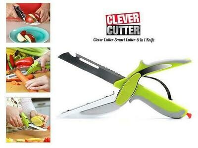 ​Clever Cutter 6 In 1 Kitchen Knife Food Chopper Kitchen Scissors
