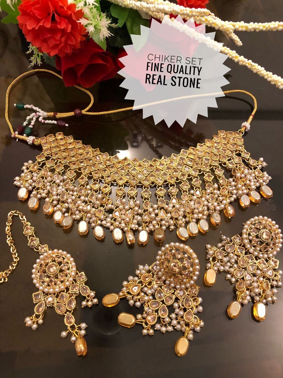 Bridal Jewelry 22 Karate Orignal micro wall Gold Plated.