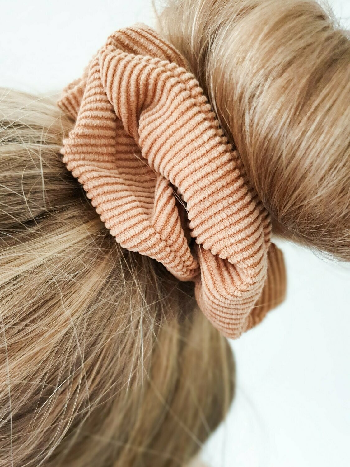 Scrunchie rib Beige / Bruin 