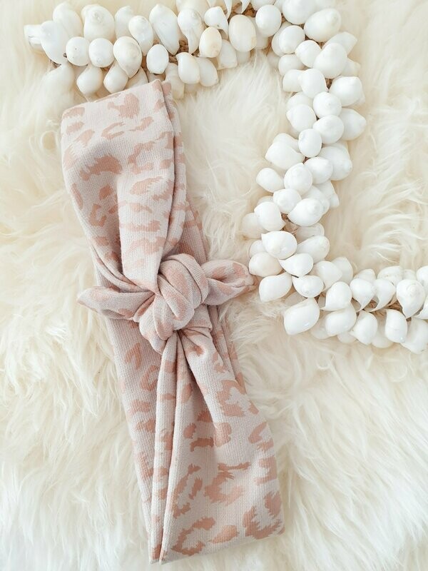 Haarband panter Beige 