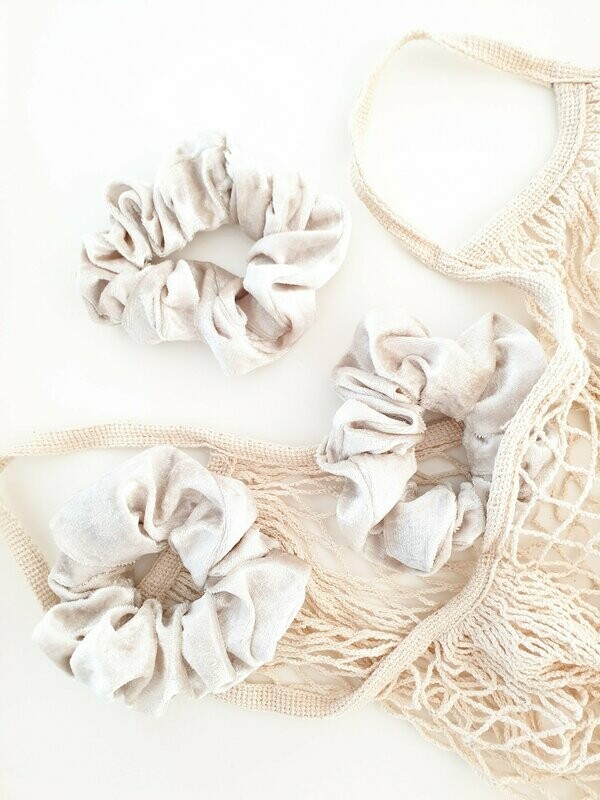 Scrunchie velvet Champagne