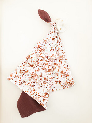 Baby Speendoekje Confetti Bruin