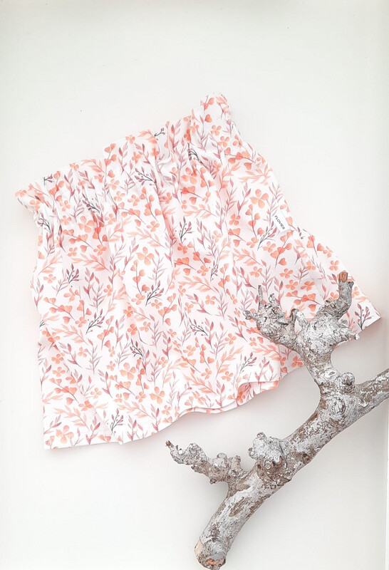 Baby Paperbag Rokje Orange / Pink