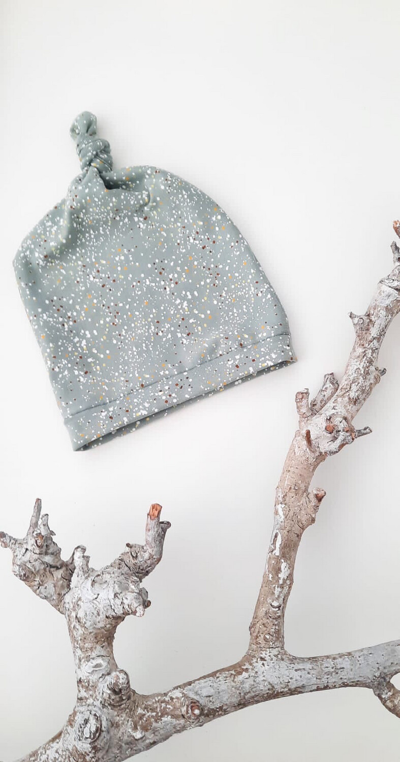 Baby Knoopmutsje Confetti Mint
