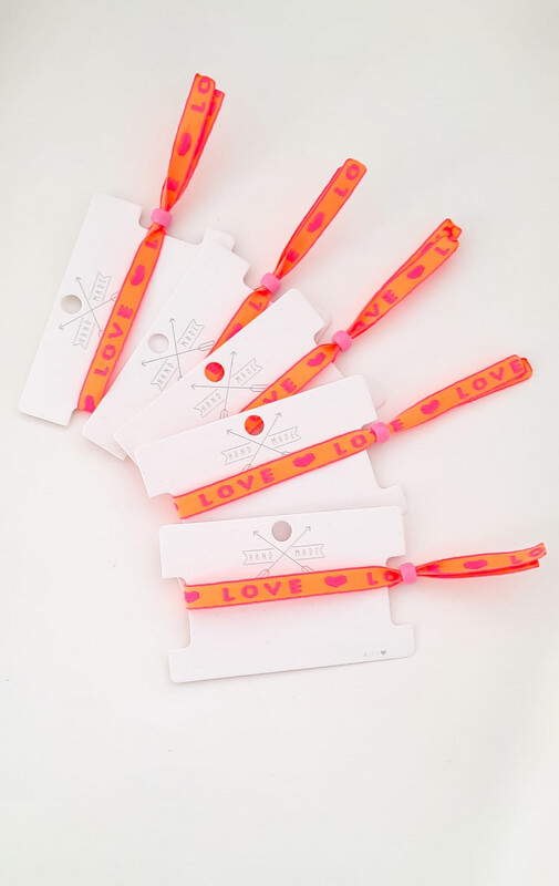 Tekstlint Armbandje Love