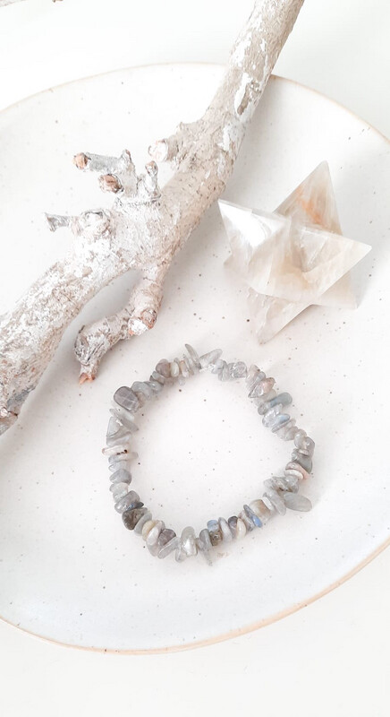 Natuursteen Labradoriet Armband