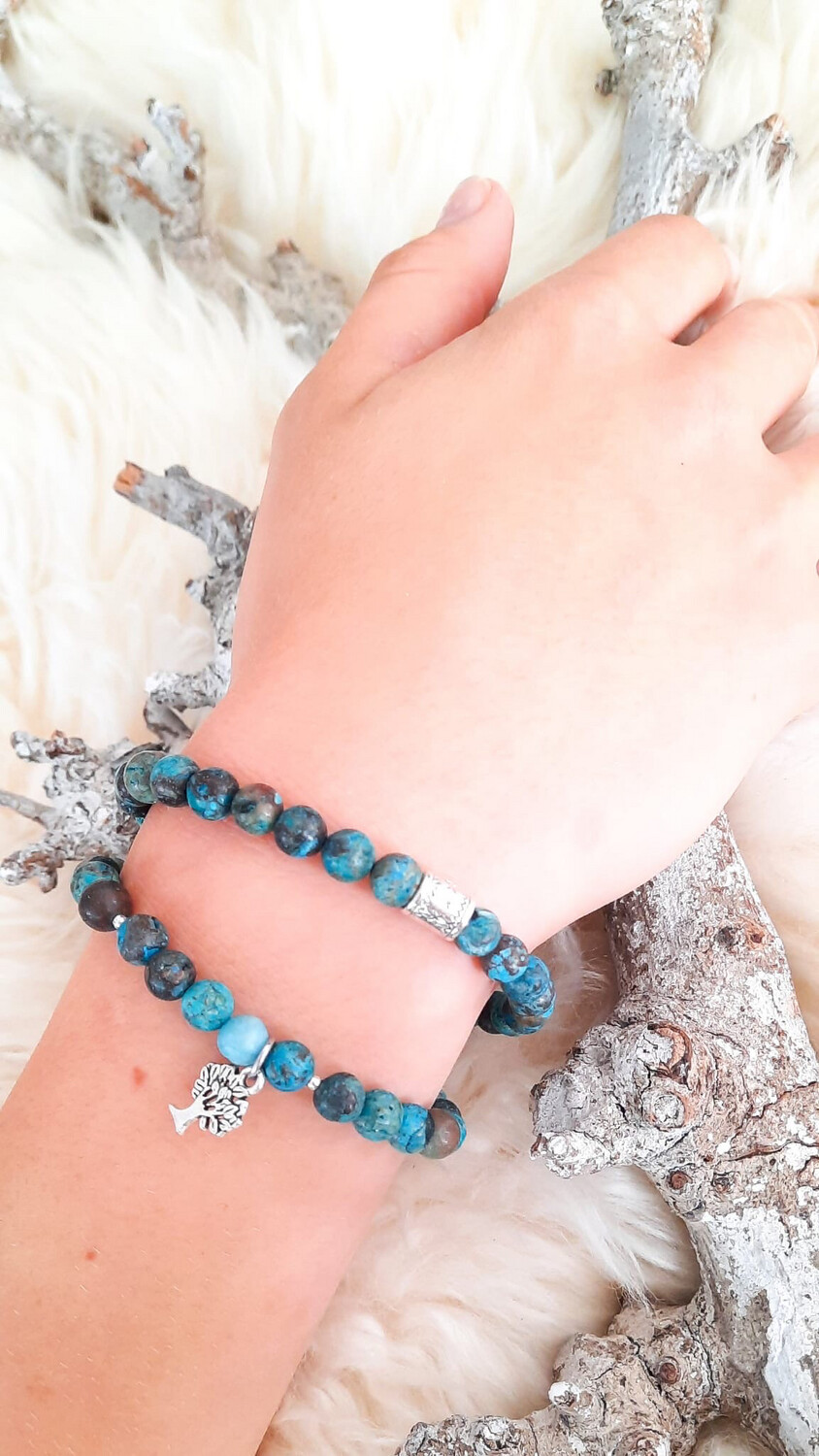 Natuursteen Aqua Terra Jaspis Armband
