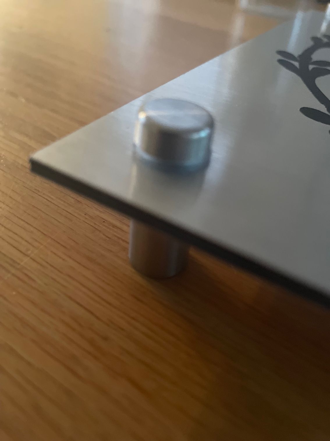 Naambordje Zwart Gold