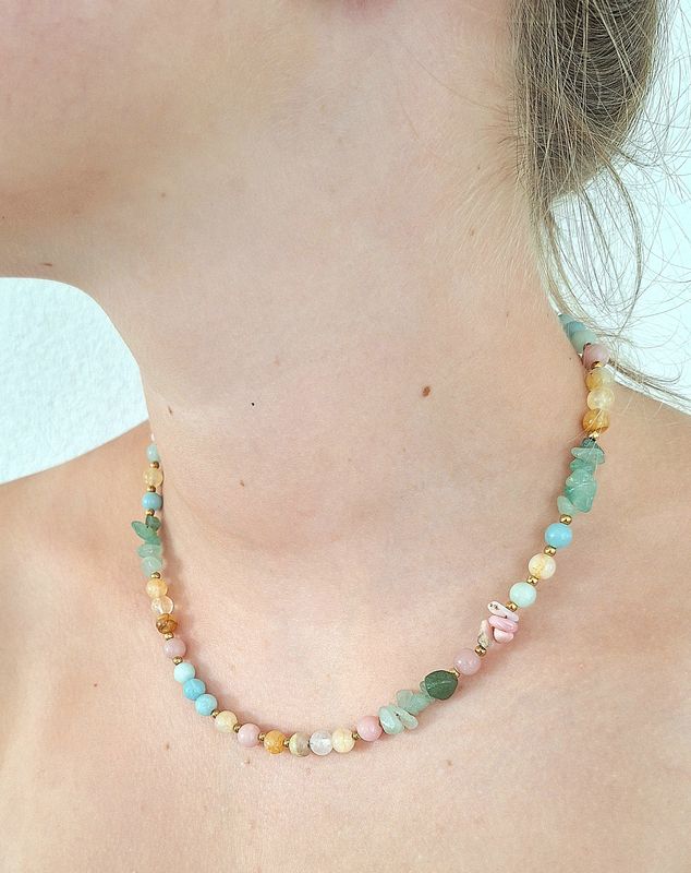 Ketting Natuursteen Colourful