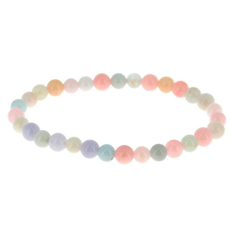 Armband Beryl Morganite kralen 6 mm