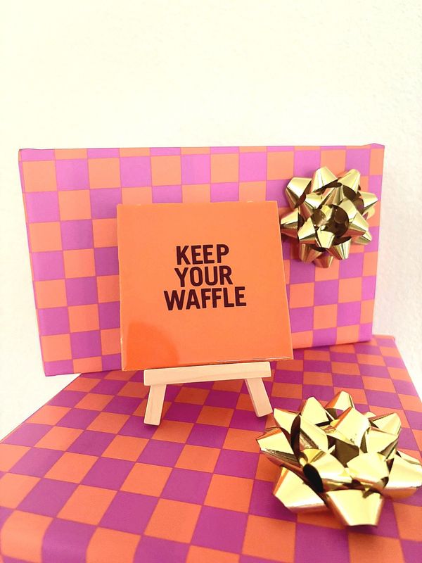 Tegeltje Quote incl. standaard