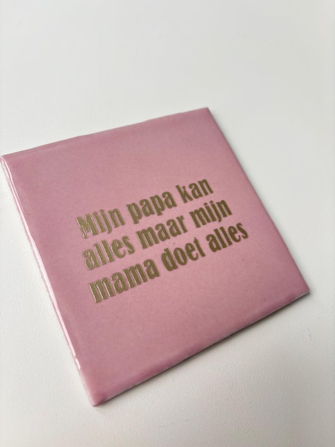 Tegeltje Quote incl. standaard