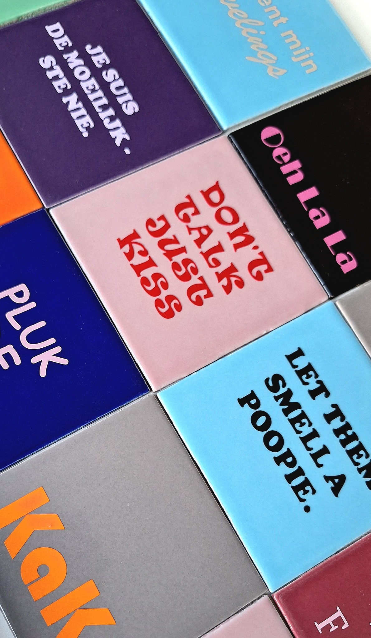 Tegeltje Quote incl. standaard