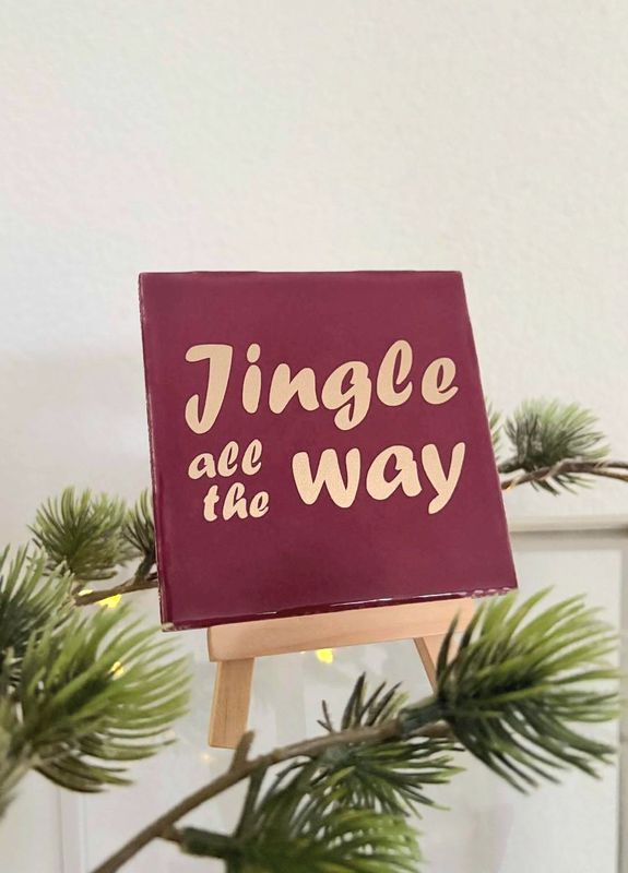 Tegeltje Quote incl. standaard