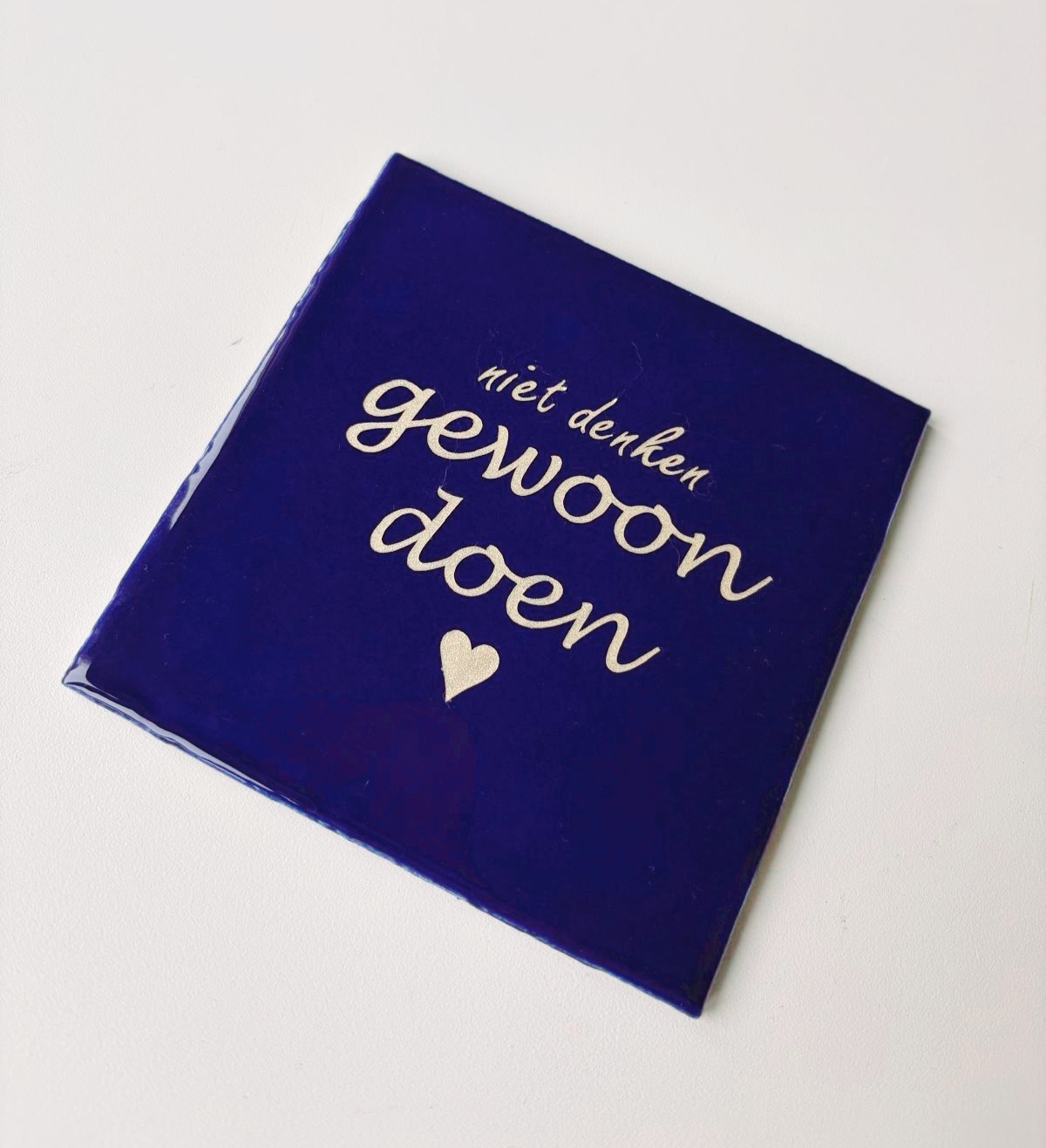 Tegeltje Quote incl. standaard