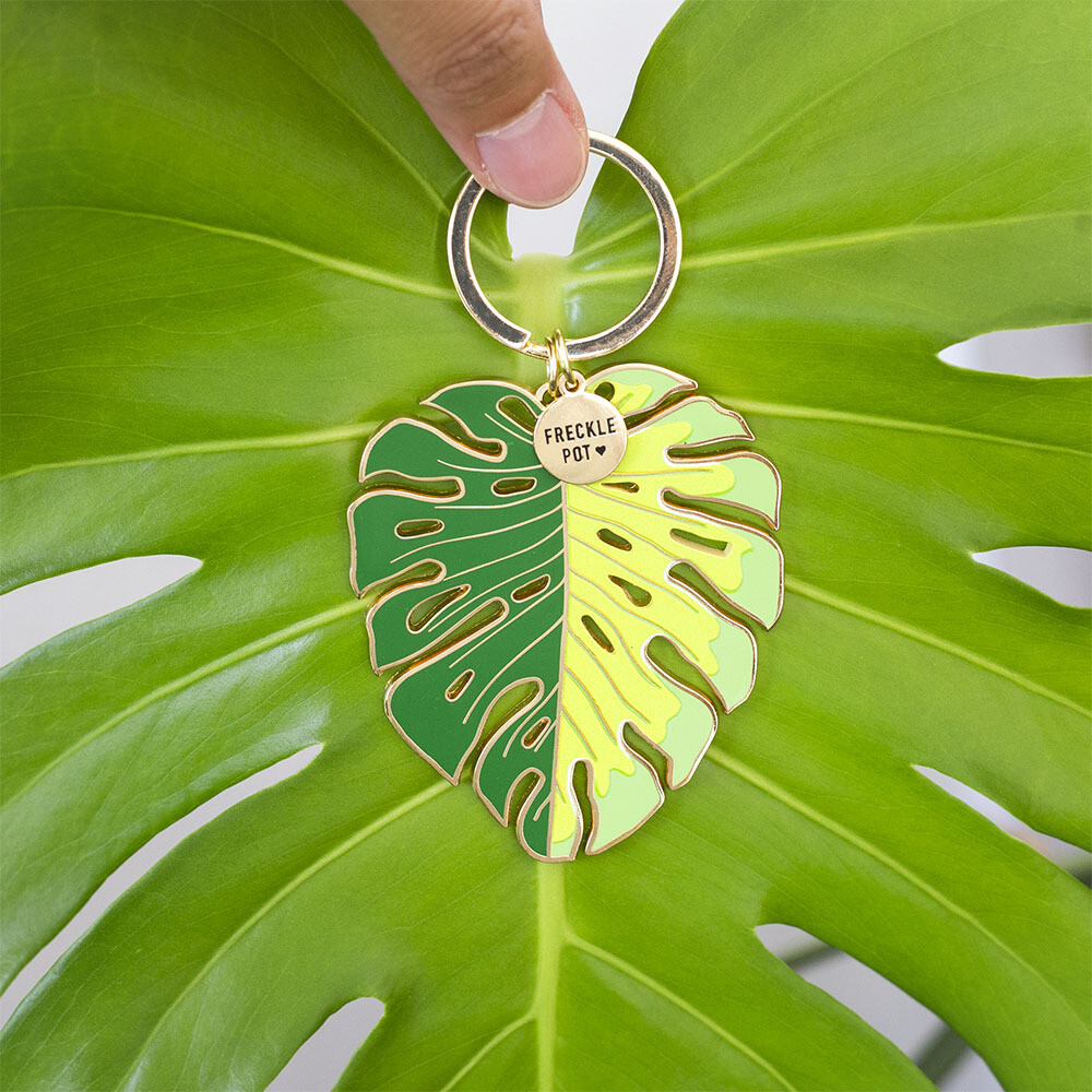 Tropical Leaf Keychains