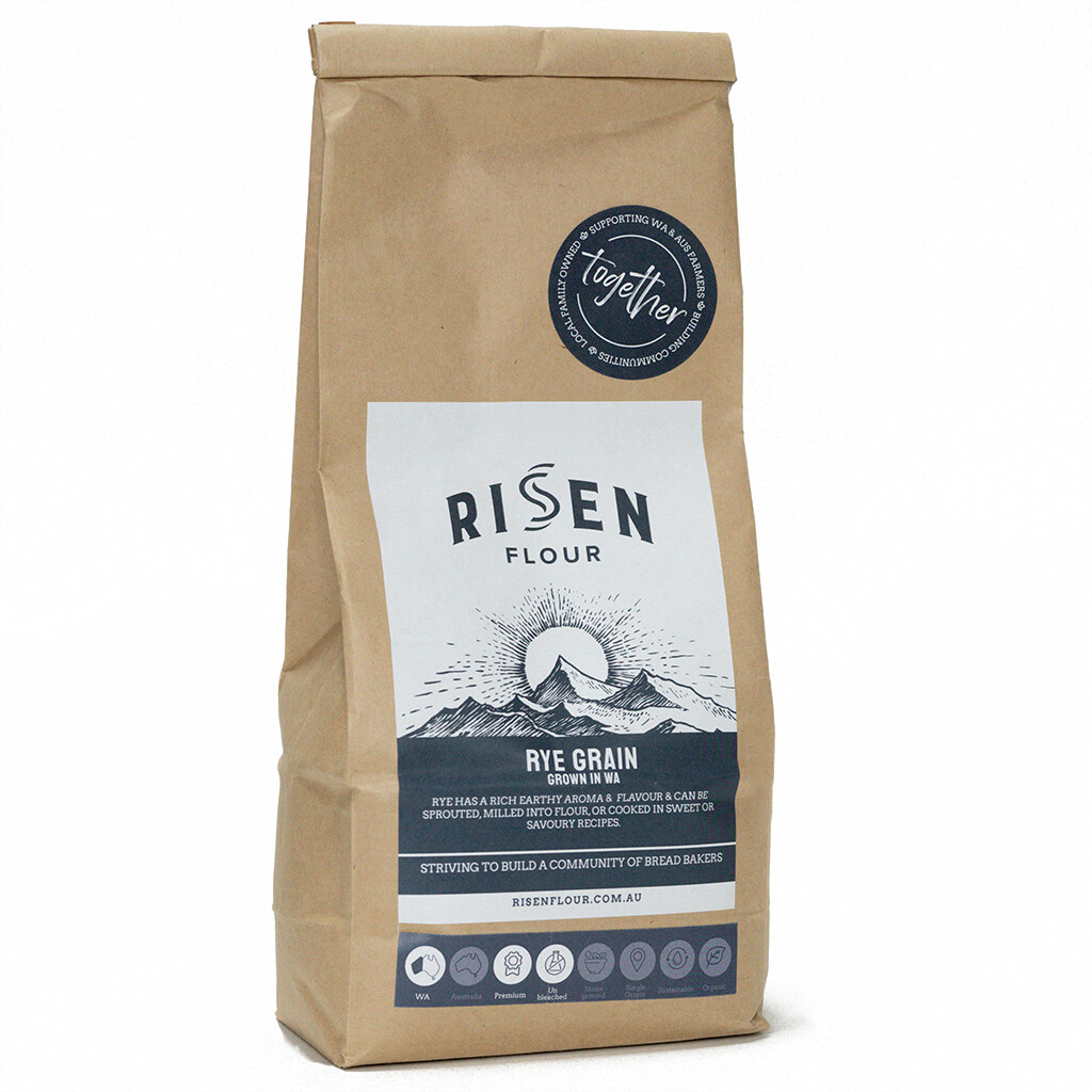 Rye Grain - WA Grown (Whole or Milled), Option: 1kg - Whole