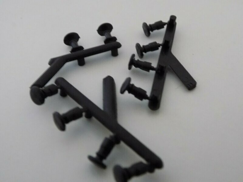 WAGON BUFFERS LATER TYPE OLEO 1950's ONWARDS
 (Round) Pack of 10            FREE POSTAGE