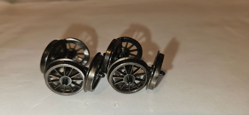 SPOKED WAGON / TENDER WHEEL OO/HO SCALE (FREE POST PACK OF 4)