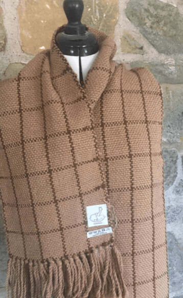 Handwoven alpaca scarf