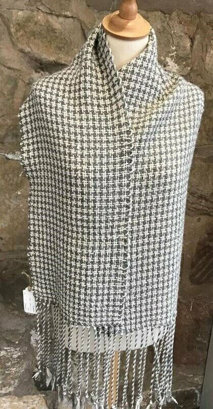 Handwoven 100%  alpaca scarf