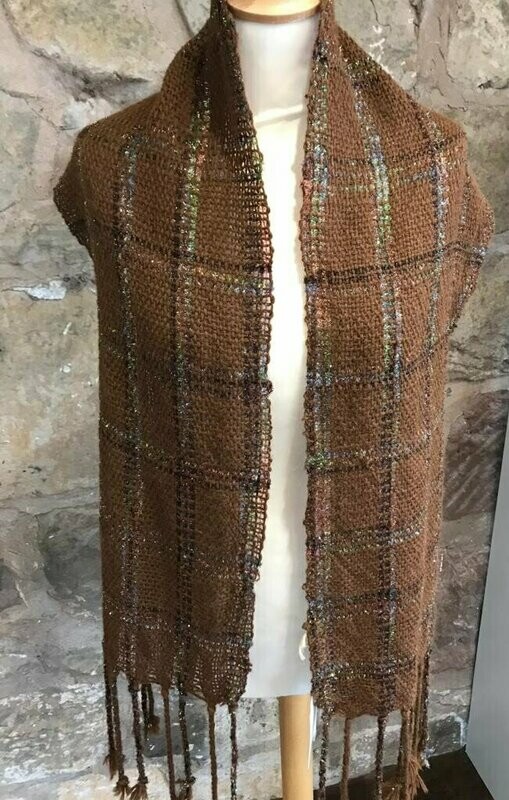 Alpaca  and glitter scarf